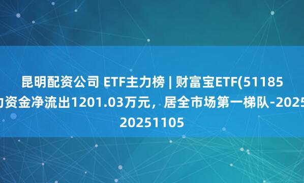 昆明配资公司 ETF主力榜 | 财富宝ETF(511850)主力资金净流出1201.03万元，居全市场第一梯队-20251105