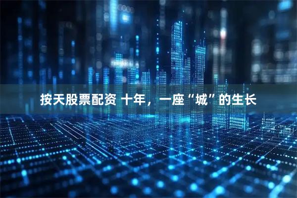 按天股票配资 十年，一座“城”的生长