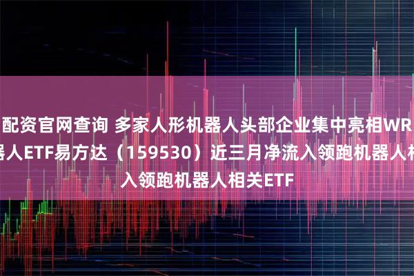 配资官网查询 多家人形机器人头部企业集中亮相WRC，机器人ETF易方达（159530）近三月净流入领跑机器人相关ETF